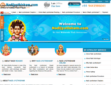 Tablet Screenshot of nadijyothisham.com